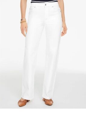 Talbots White Straight-Leg Jeans
